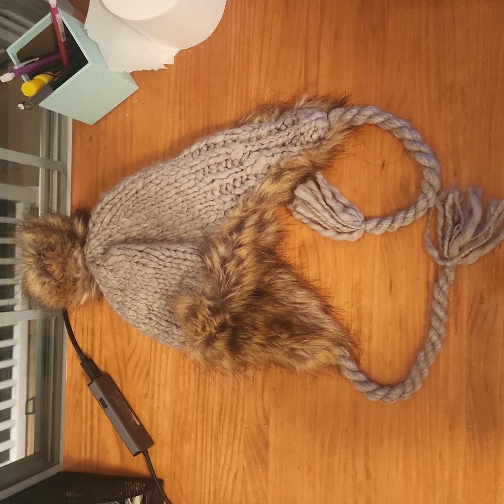 Fuzzy winter hat